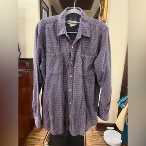 Vintage Haband Red and Blue Plaid Shirt